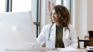 Image: Doctor at computer